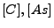 $[C],[As]$
