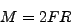 \begin{displaymath}
M=2FR\end{displaymath}