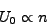 \begin{displaymath}
U_{0}\propto n\end{displaymath}