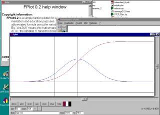 Windows tkFPlot screenshot